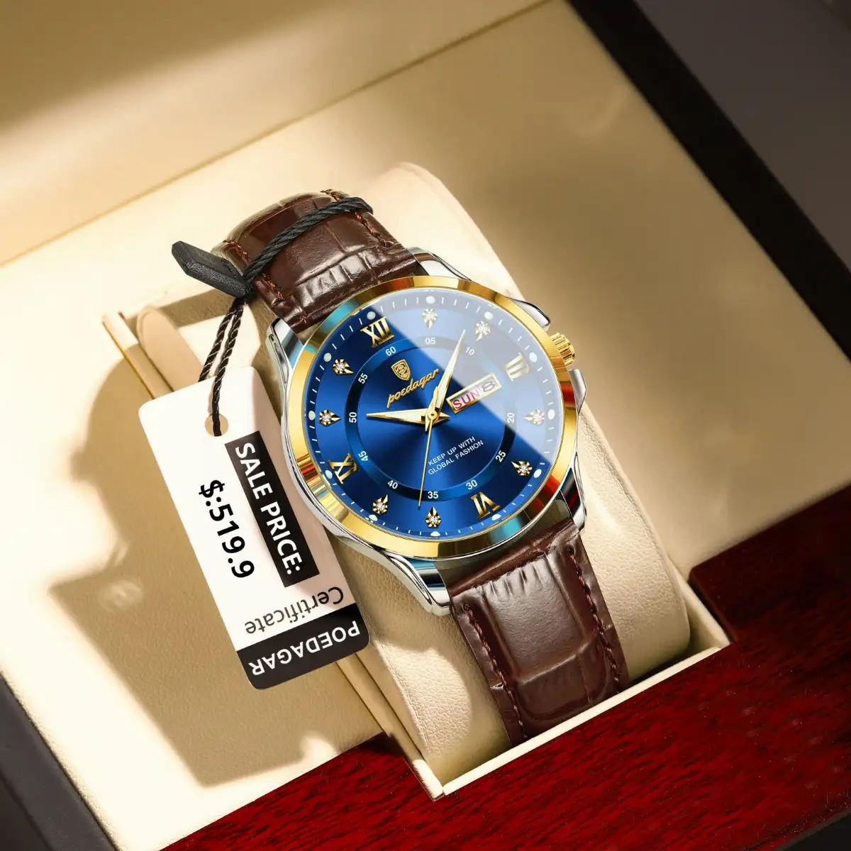 MONTRE HOMME BRACELET CUIR