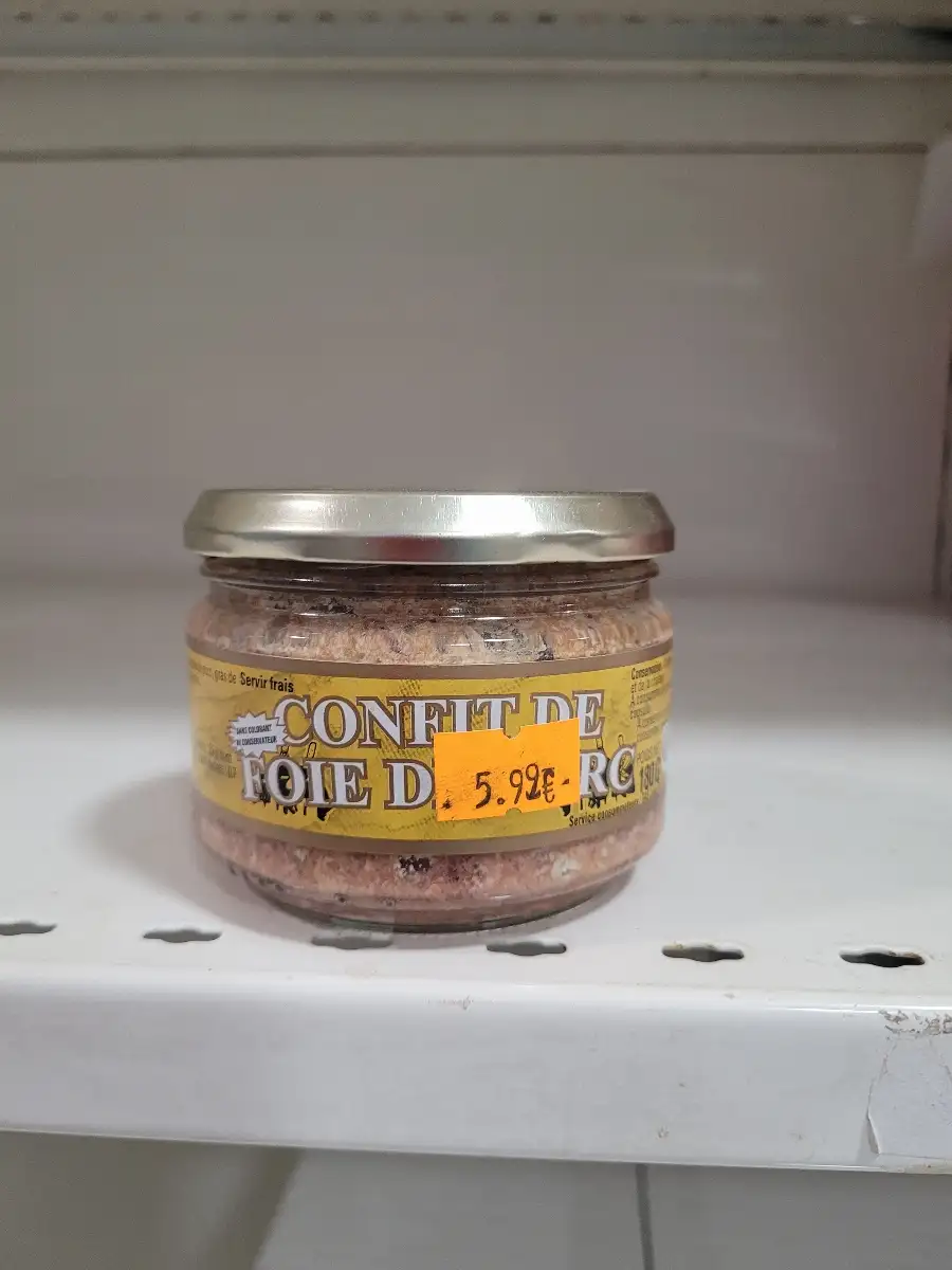 Confiture foie de Porc