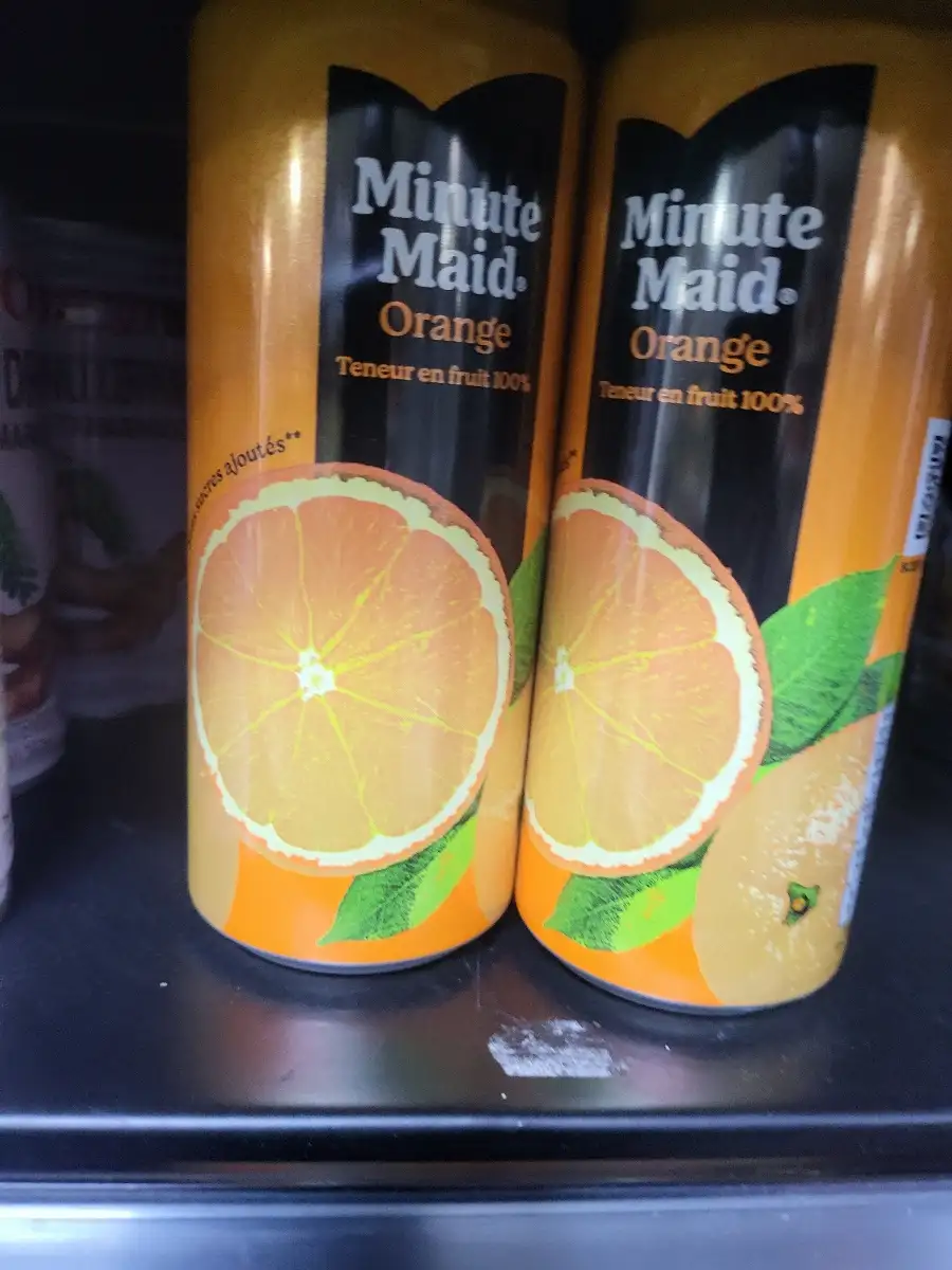 Canette jus minute maid orange 33cl