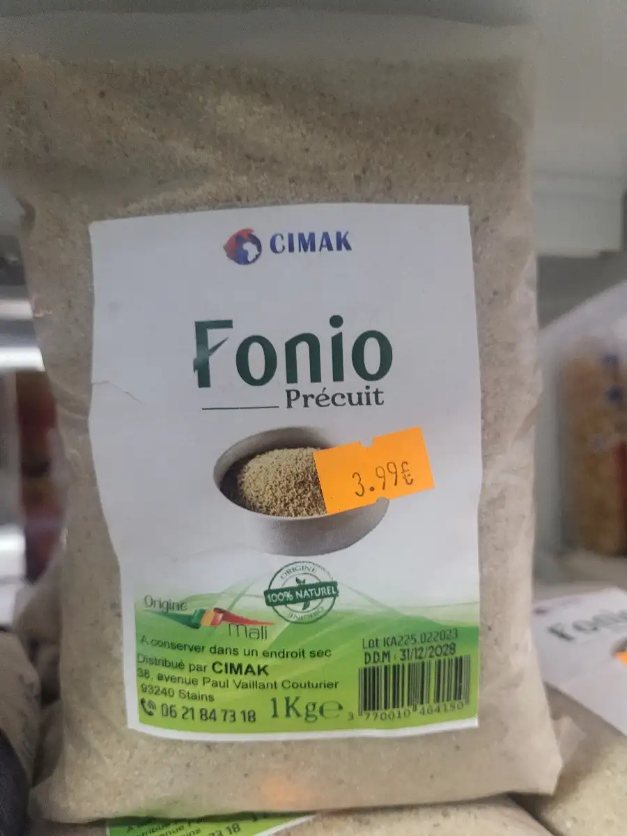 Fonio précuit 1 kg